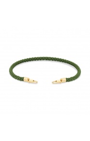 Pulsera de cordón de oro amarillo de 18 Kt
