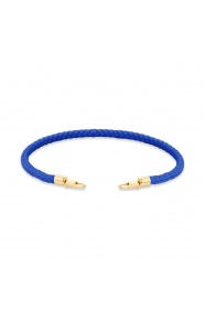 Pulsera de cordón de oro amarillo de 18 Kt