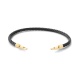 Pulsera de cordón de oro amarillo de 18 Kt