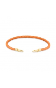 Pulsera de cordón de oro amarillo de 18 Kt