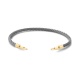 Pulsera de cordón de oro amarillo de 18 Kt