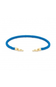 Pulsera de cordón de oro amarillo de 18 Kt