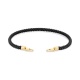 Pulsera de cordón de oro amarillo de 18 Kt
