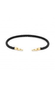 Pulsera de cordón de oro amarillo de 18 Kt