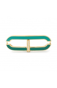 Pulsera de oro amarillo de 18 Kt con diamantes de 0,02 ct