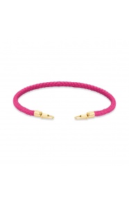 Pulsera de cordón de oro amarillo de 18 Kt