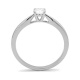 Anillo Solitario de oro blanco de 18 Kt con diamante de 0,32 a 1,02 ct, certificado GIA