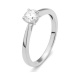 Anillo Solitario de oro blanco de 18 Kt con diamante de 0,32 a 1,02 ct, certificado GIA