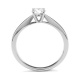 Anillo Solitario de oro blanco de 18 Kt con diamante de 0,32 a 1,02 ct, certificado GIA