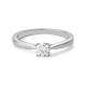 Anillo Solitario de oro blanco de 18 Kt con diamante de 0,32 a 1,02 ct, certificado GIA