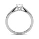 Anillo Solitario de oro blanco de 18 Kt con diamante de 0,32 a 1,02 ct, certificado GIA