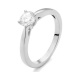 Anillo Solitario de oro blanco de 18 Kt con diamante de 0,32 a 1,02 ct, certificado GIA