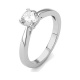 Anillo Solitario de oro blanco de 18 Kt con diamante de 0,32 a 1,02 ct, certificado GIA