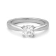 Anillo Solitario de oro blanco de 18 Kt con diamante de 0,32 a 1,02 ct, certificado GIA