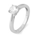 Anillo Solitario de oro blanco de 18 Kt con diamante de 0,32 a 1,02 ct, certificado GIA