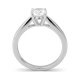 Anillo Solitario de oro blanco de 18 Kt con diamante de 0,32 a 1,02 ct, certificado GIA