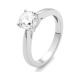 Anillo Solitario de oro blanco de 18 Kt con diamante de 0,32 a 1,02 ct, certificado GIA