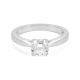 Anillo Solitario de oro blanco de 18 Kt con diamante de 0,32 a 1,02 ct, certificado GIA