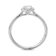 Anillo Rosetón de oro blanco de 18 Kt con diamantes de 0,53 a 1,41 ct, certificado GIA