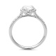 Anillo Rosetón de oro blanco de 18 Kt con diamantes de 0,53 a 1,41 ct, certificado GIA