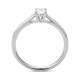 Anillo Solitario de oro blanco de 18 Kt con diamantes de 0,44 a 1,30 ct, certificado GIA