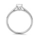 Anillo Solitario de oro blanco de 18 Kt con diamantes de 0,44 a 1,30 ct, certificado GIA