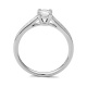 Anillo Solitario de oro blanco de 18 Kt con diamantes de 0,44 a 1,30 ct, certificado GIA