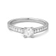 Anillo Solitario de oro blanco de 18 Kt con diamantes de 0,44 a 1,30 ct, certificado GIA