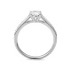 Anillo Solitario de oro blanco de 18 Kt con diamantes de 0,44 a 1,30 ct, certificado GIA