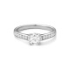Anillo Solitario de oro blanco de 18 Kt con diamantes de 0,44 a 1,30 ct, certificado GIA