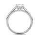 Anillo Solitario de oro blanco de 18 Kt con diamantes de 0,44 a 1,30 ct, certificado GIA