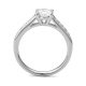 Anillo Solitario de oro blanco de 18 Kt con diamantes de 0,44 a 1,30 ct, certificado GIA