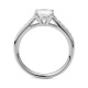 Anillo Solitario de oro blanco de 18 Kt con diamantes de 0,44 a 1,30 ct, certificado GIA