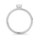 Anillo Solitario de oro blanco de 18 Kt con diamantes de 0,46 a 1,16 ct, certificado GIA