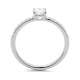 Anillo Solitario de oro blanco de 18 Kt con diamantes de 0,46 a 1,16 ct, certificado GIA