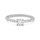 Anillo Solitario de oro blanco de 18 Kt con diamantes de 0,46 a 1,16 ct, certificado GIA