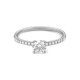 Anillo Solitario de oro blanco de 18 Kt con diamantes de 0,46 a 1,16 ct, certificado GIA