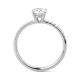 Anillo Solitario de oro blanco de 18 Kt con diamantes de 0,46 a 1,16 ct, certificado GIA