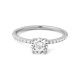 Anillo Solitario de oro blanco de 18 Kt con diamantes de 0,46 a 1,16 ct, certificado GIA