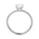 Anillo Solitario de oro blanco de 18 Kt con diamantes de 0,46 a 1,16 ct, certificado GIA
