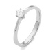 Anillo Solitario de oro blanco de 18 Kt con diamante de 0,32 a 1,02 ct, certificado GIA