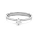 Anillo Solitario de oro blanco de 18 Kt con diamante de 0,32 a 1,02 ct, certificado GIA