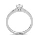 Anillo Solitario de oro blanco de 18 Kt con diamante de 0,32 a 1,02 ct, certificado GIA