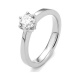 Anillo Solitario de oro blanco de 18 Kt con diamante de 0,32 a 1,02 ct, certificado GIA
