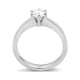 Anillo Solitario de oro blanco de 18 Kt con diamante de 0,32 a 1,02 ct, certificado GIA