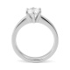 Anillo Solitario de oro blanco de 18 Kt con diamante de 0,32 a 1,02 ct, certificado GIA