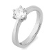 Anillo Solitario de oro blanco de 18 Kt con diamante de 0,32 a 1,02 ct, certificado GIA