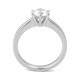 Anillo Solitario de oro blanco de 18 Kt con diamante de 0,32 a 1,02 ct, certificado GIA