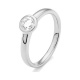 Anillo Solitario de oro blanco de 18 Kt con diamante de 0,32 a 1,02 ct, certificado GIA