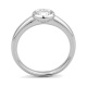 Anillo Solitario de oro blanco de 18 Kt con diamante de 0,32 a 1,02 ct, certificado GIA